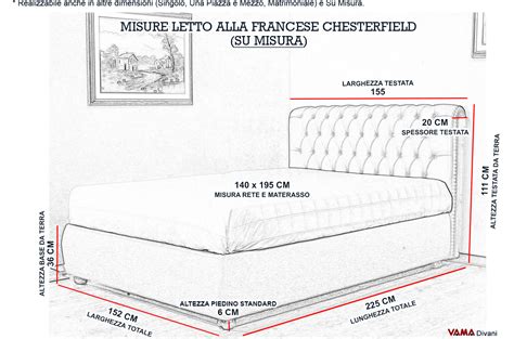 dimensioni del letto.